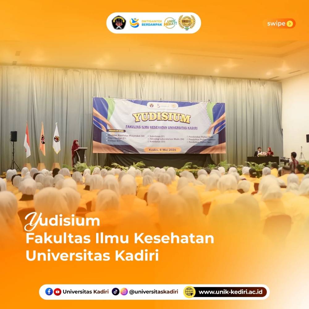 Yudisium Fakultas Ilmu Kesehatan Universitas Kadiri: 831 Yudisiawan Resmi Ditetapkan Lulus