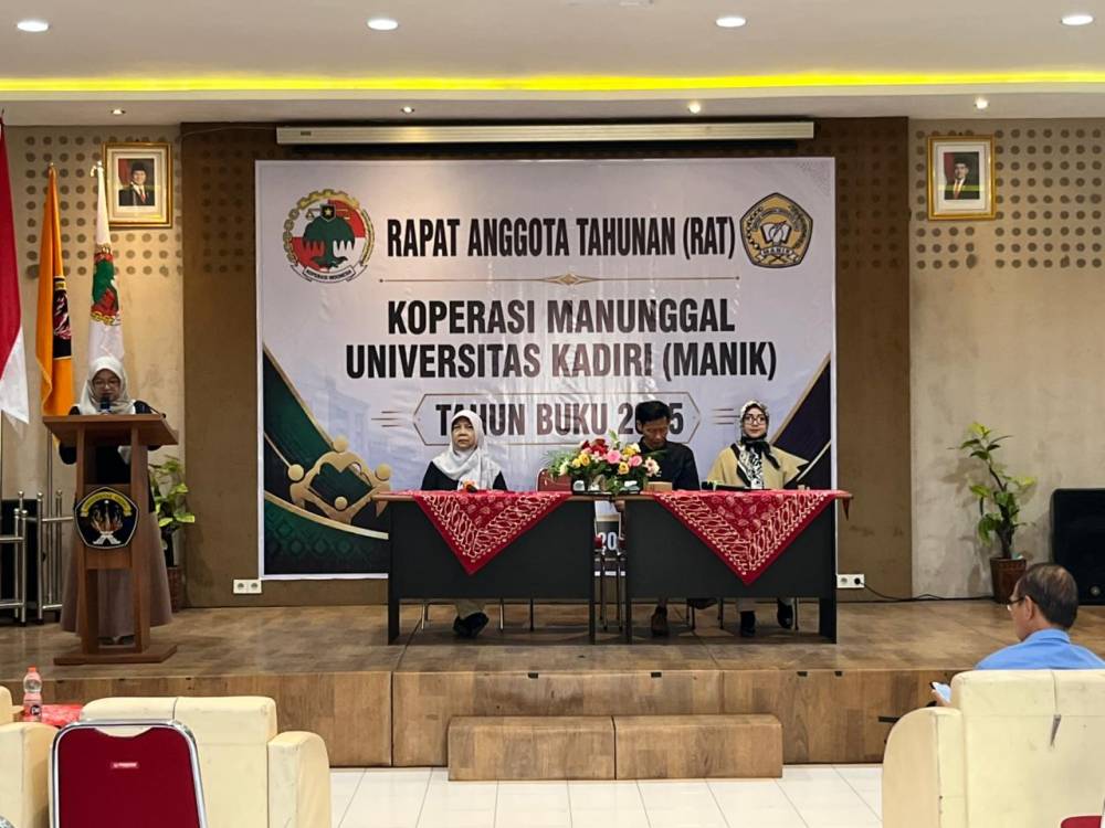 Rapat Anggota Tahunan (RAT) Koperasi Manunggal Universitas Kadiri (MANIK) Tahun Buku 2025