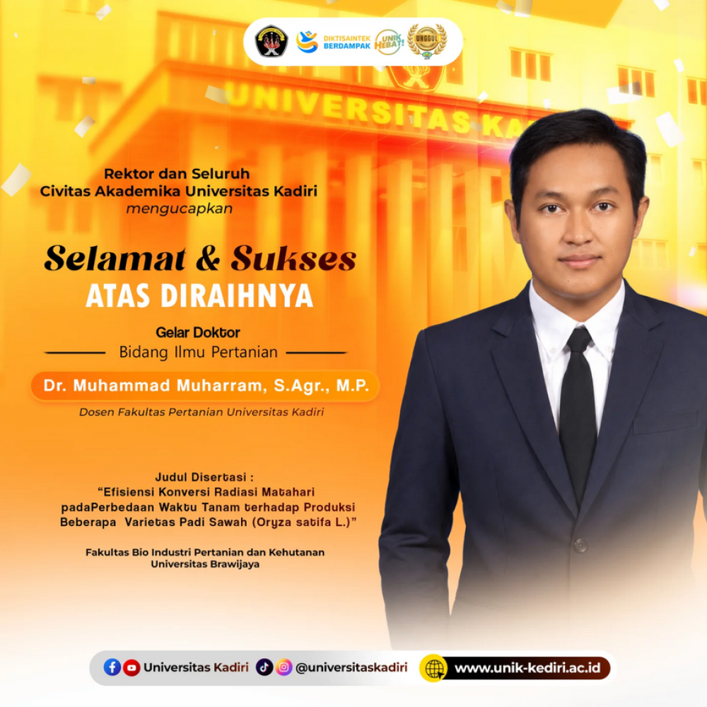 Dr. Muhammad Muharram Raih Gelar Doktor Bidang Ilmu Pertanian