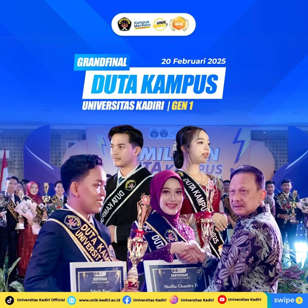 Selamat Kepada Pemenang Duta Kampus Universitas Kadiri 2025