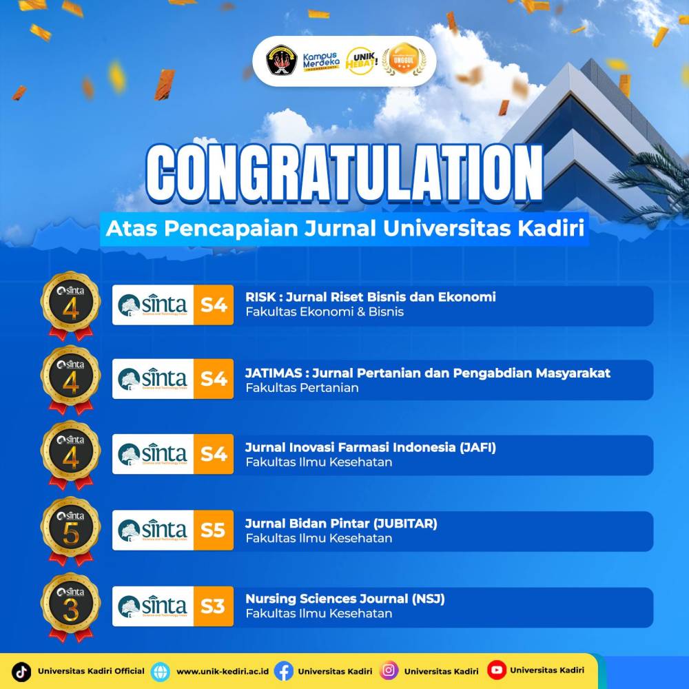 Selamat atas Pencapaian Jurnal Ilmiah Universitas Kadiri di Indeks SINTA