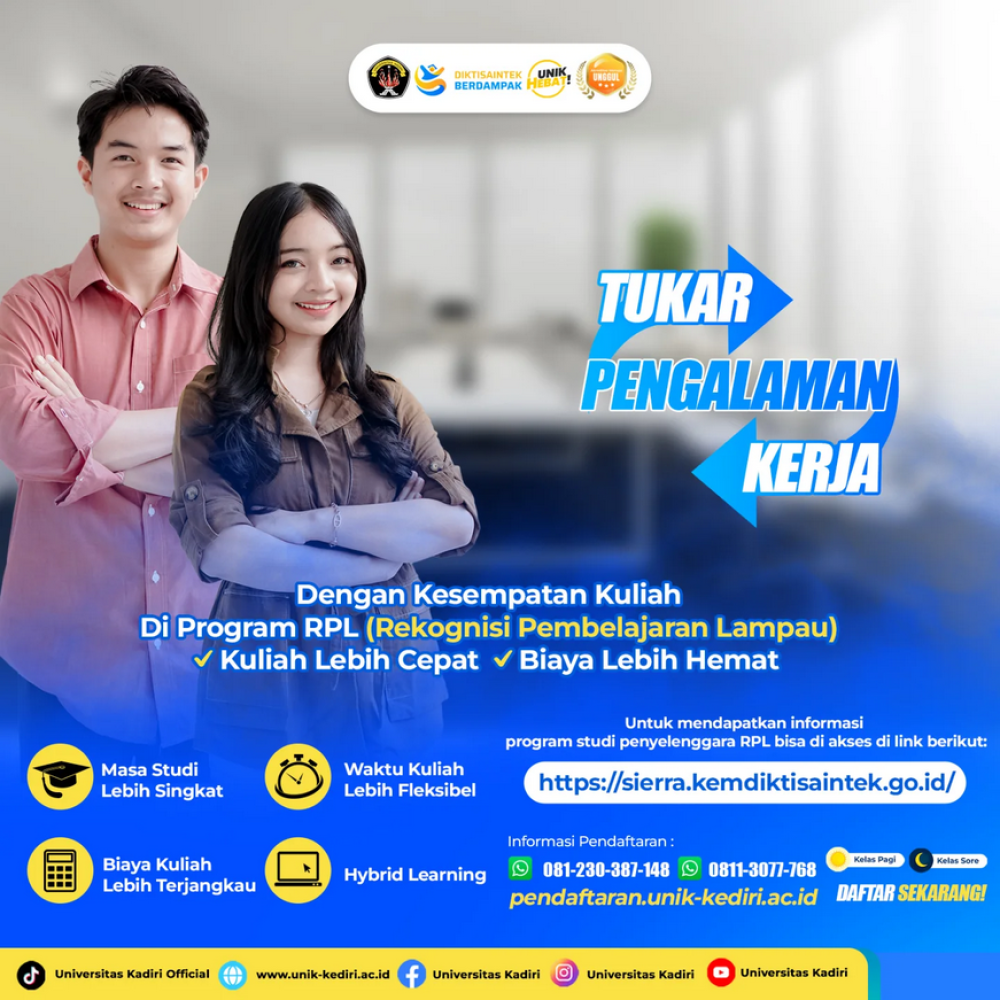 Program RPL Universitas Kadiri Tukar Pengalaman Kerja Menjadi Kesempatan Kuliah Lebih Cepat