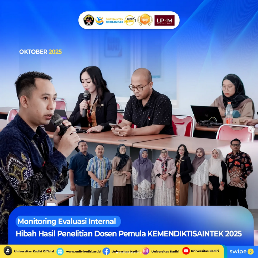 Monitoring dan Evaluasi Internal Hibah Penelitian Dosen Pemula KEMENDIKTISAINTEK 2025