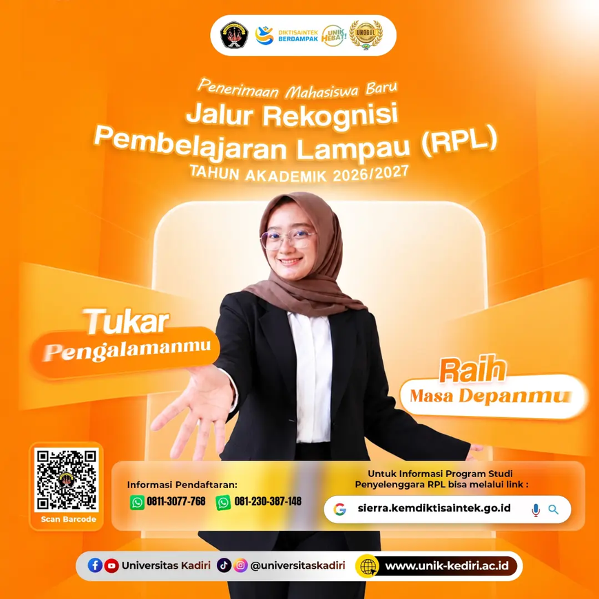 Universitas Kadiri Buka Penerimaan Mahasiswa Baru Jalur Rekognisi Pembelajaran Lampau Tahun Akademik 2026/2027